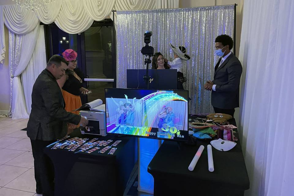 Photo booth attendant