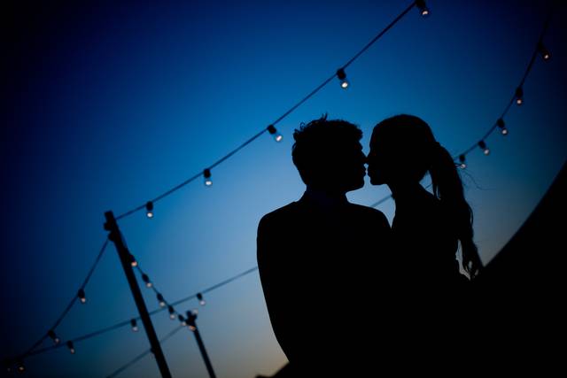 Kissing in the shadows