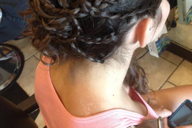 Braided updo