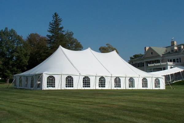 50' x 80' Victorian Tent with Cathedral Window Sidewall