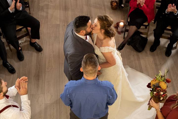 Wedding kiss