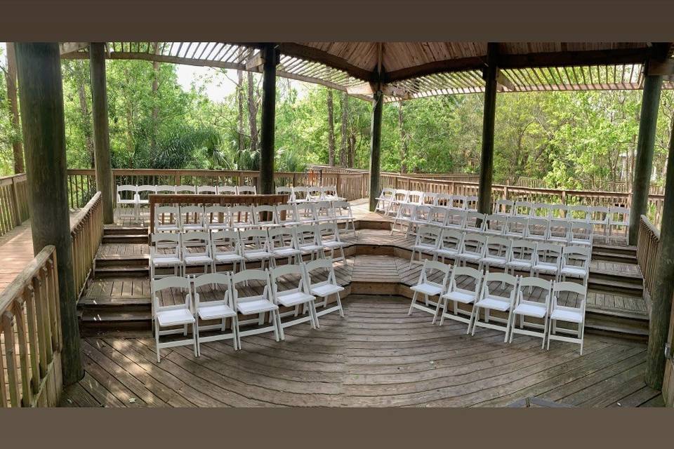 White resin chairs