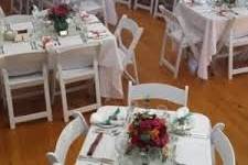 Tables, Chairs and linens