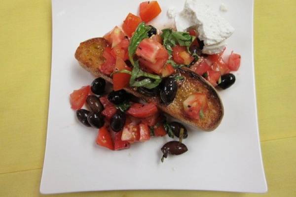 Bruschetta as a first course - delicious!