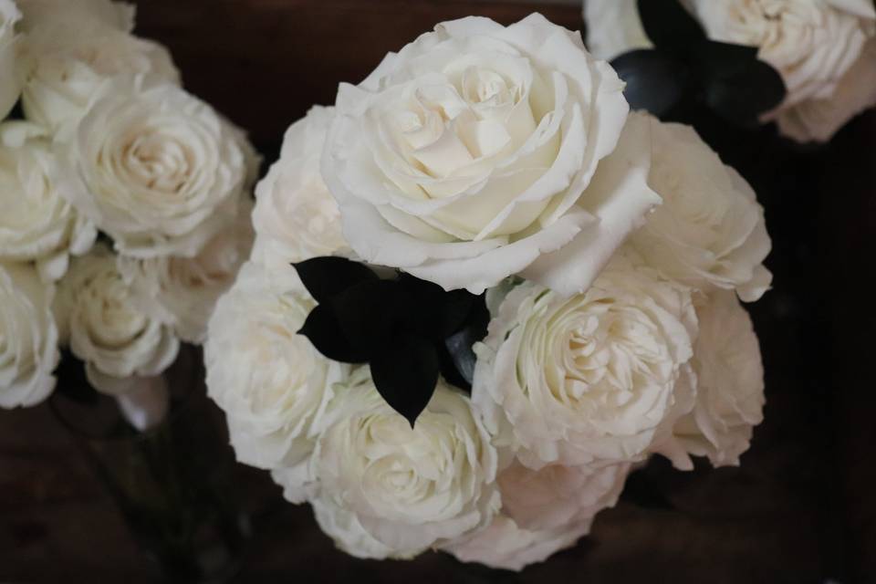 Elegant Black & White Florals