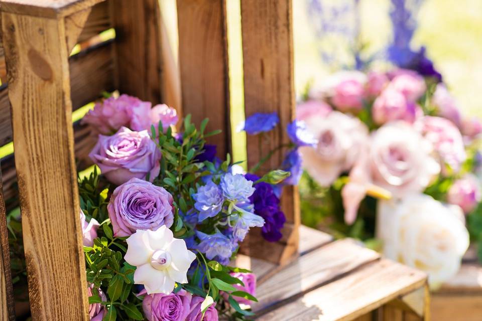 Blue & Lavender Farm Wedding
