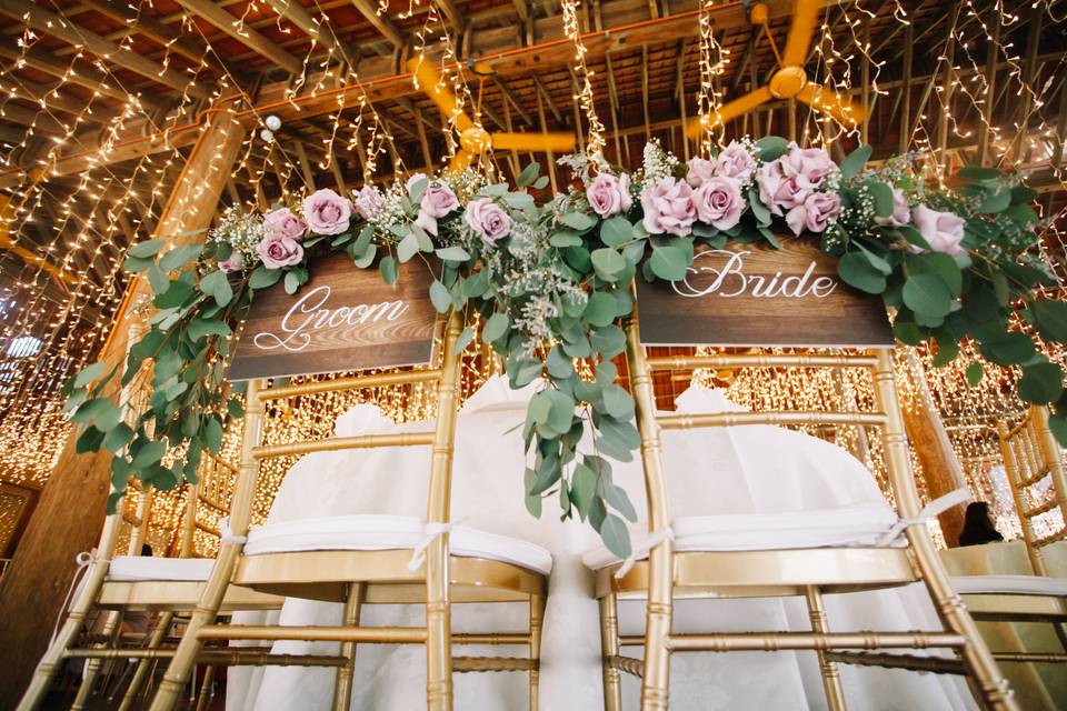 Head Table Flowers