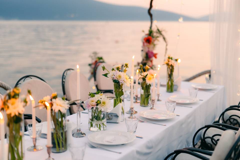 Simple Lakeside Reception