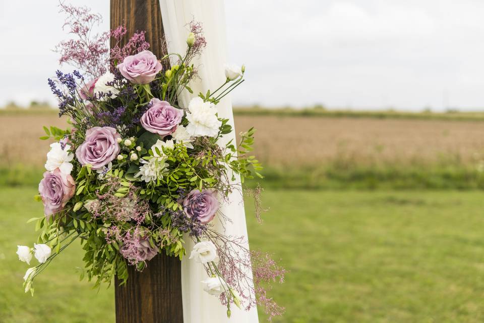 Lavender Arch Flowers