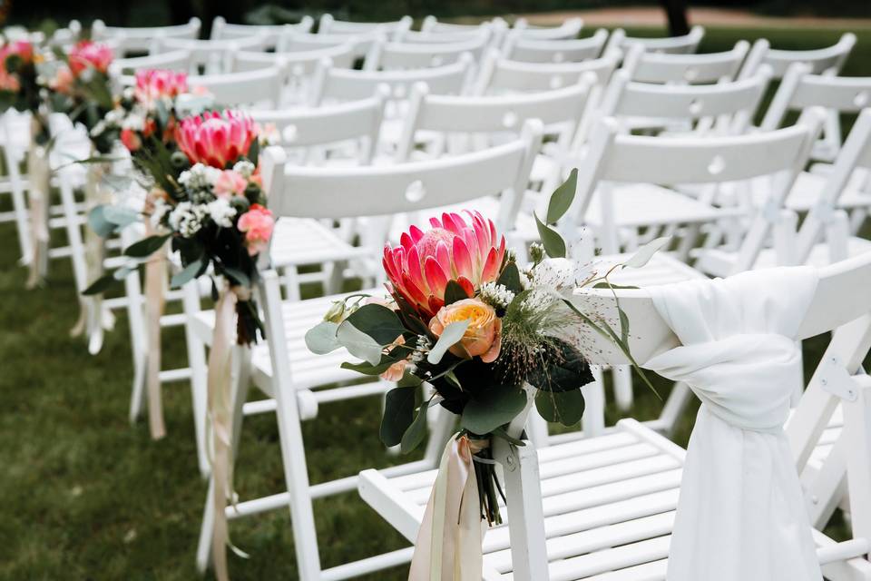 Gorgeous Aisle Flowers