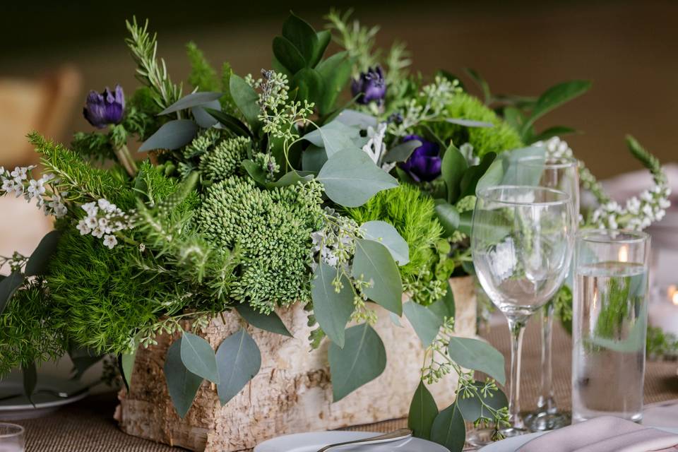 Easy Woodland Centerpiece