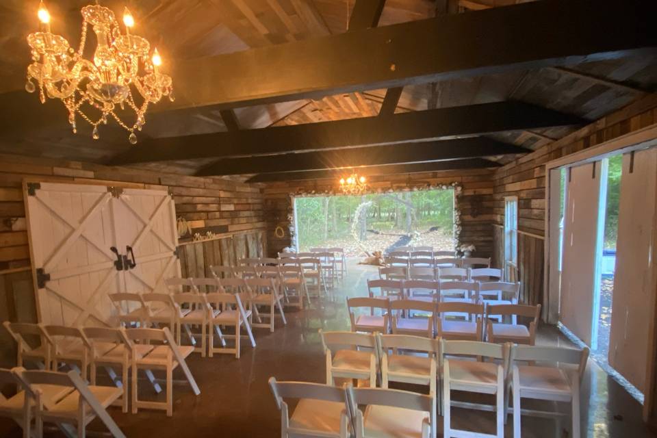 Indoor Wedding with Chairs