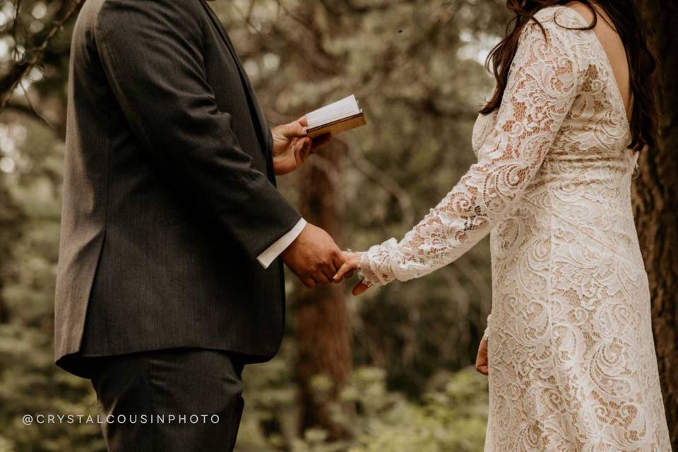 Elopement ceremony vows