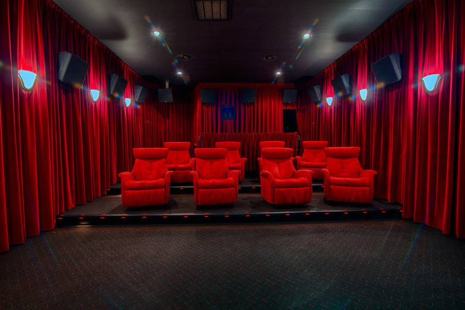 The movie theater at the barn
