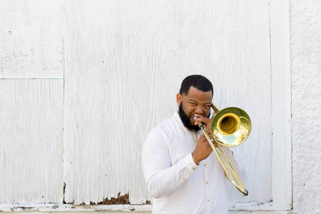 Trombone Player and BGV