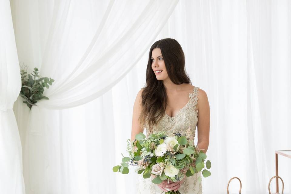 Bride with a bouquet