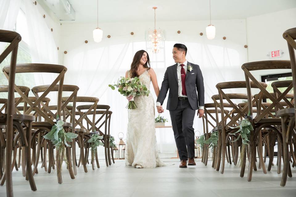 Walking down the aisle together