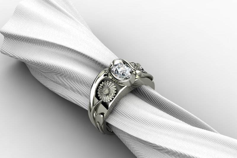 Custom designed ring