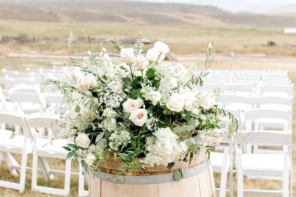 Wedding Barrel Decor