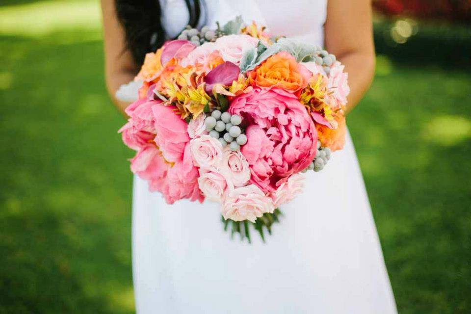 Bright summer flowers