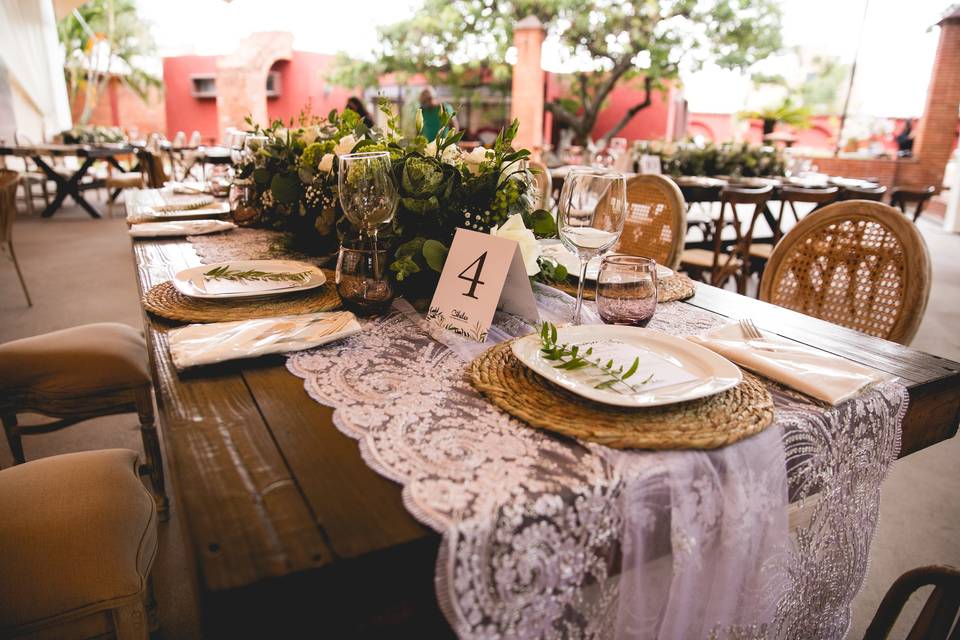 Tables for the wedding