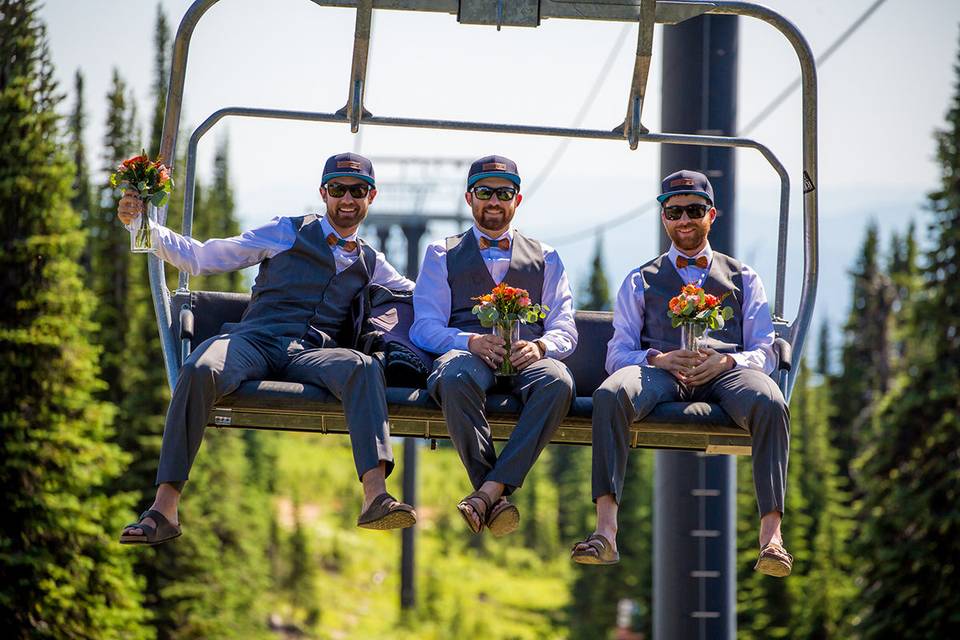 Groom and groomsmen