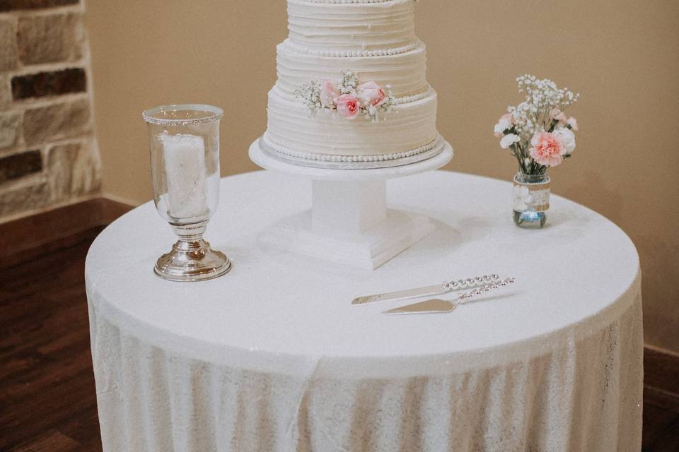 Wedding cake display