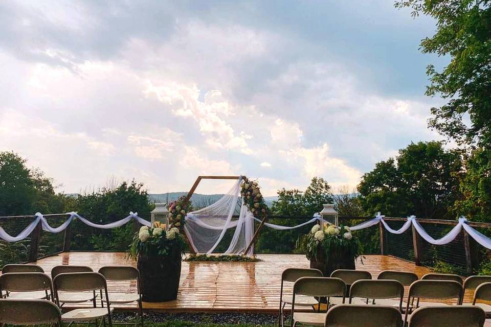 Overlook Deck decorated