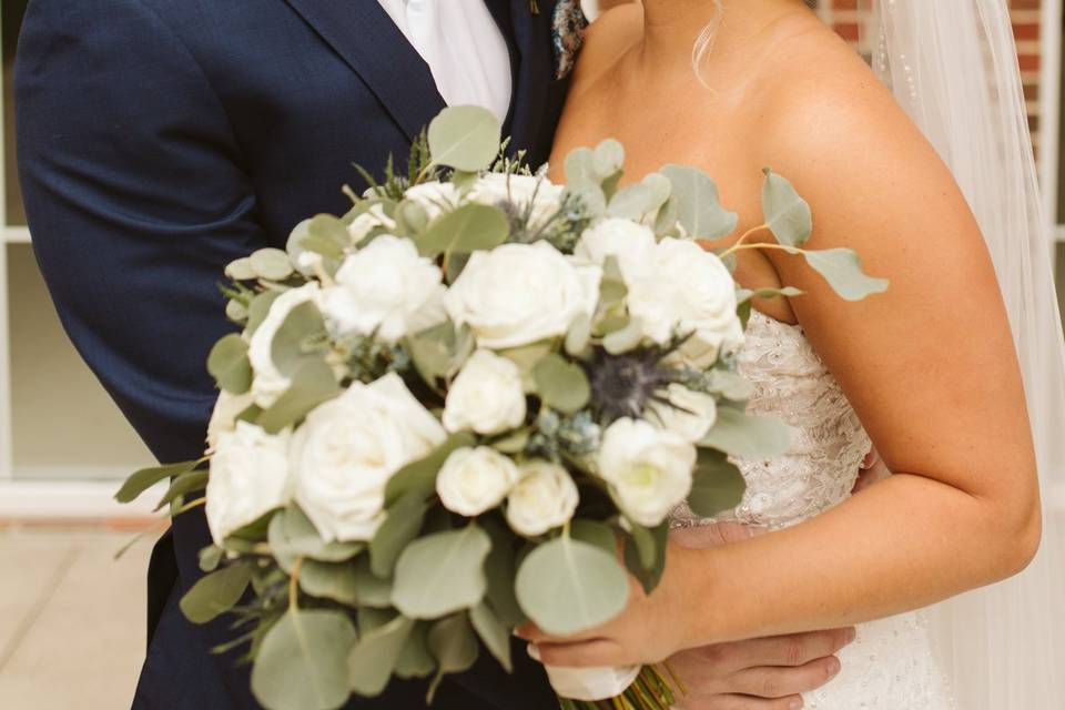 Roses and eucalyptus