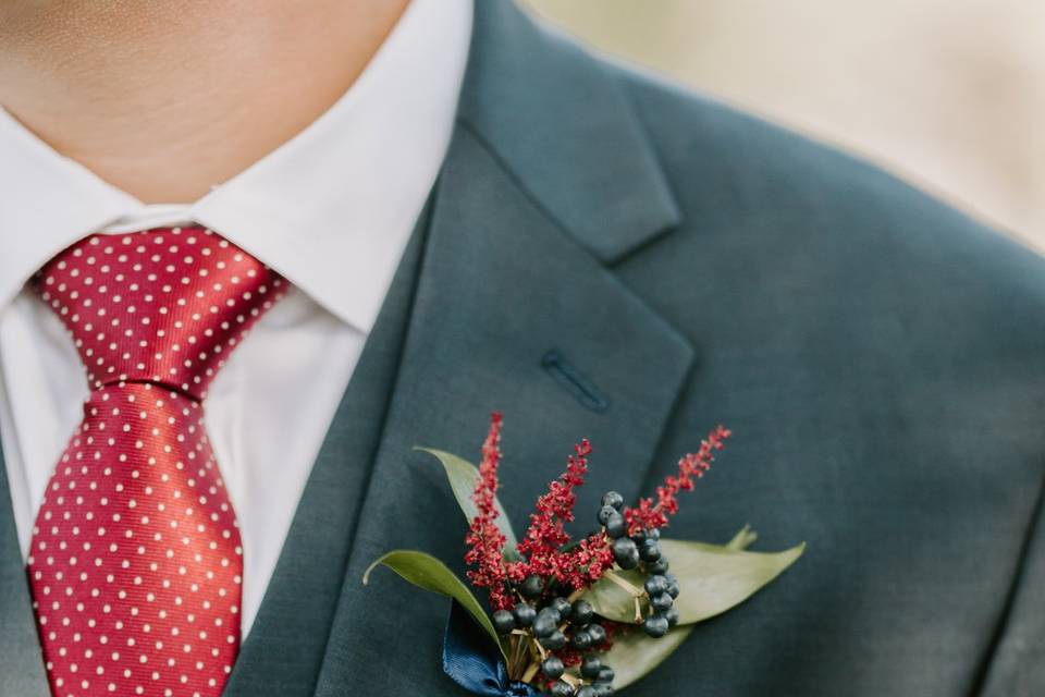 Roses and eucalyptus