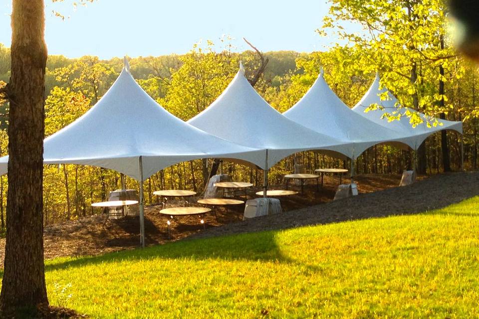 Reception tent