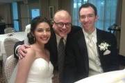 Rabbi and the newlyweds