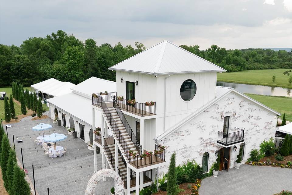 Front of venue