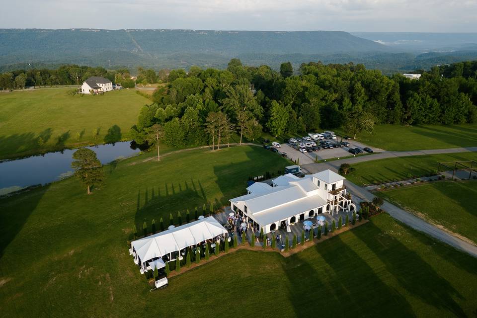 Aerial of venue
