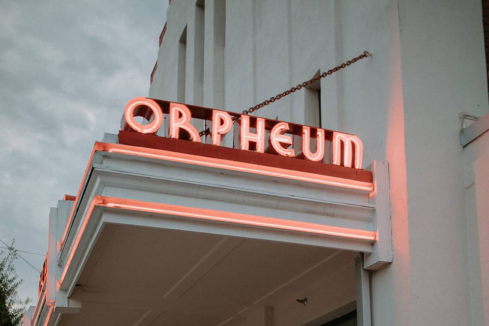 Couple outside of The Orpheum