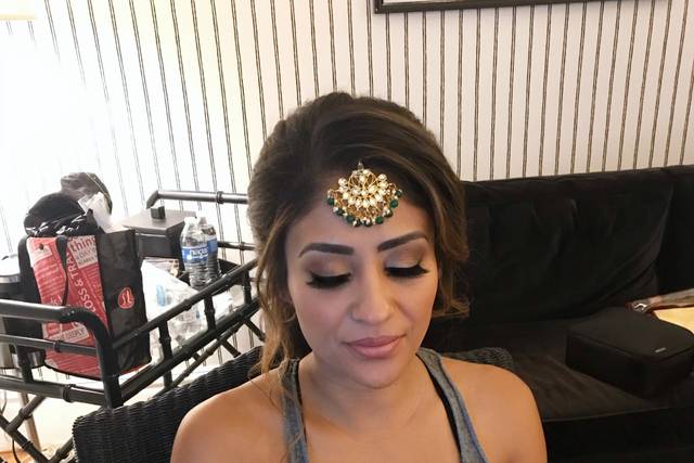 Makeup and hair