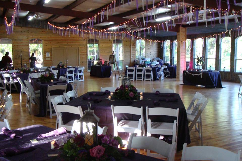 Banquet hall set up
