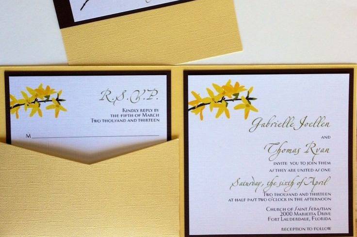 Wedding Invitation Suite
Visit our website for more pictures and contact information! Http://www.FortLauderdaleInvitations.com !