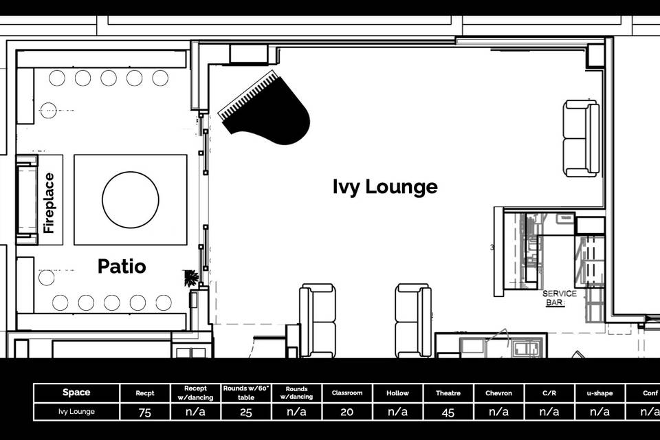 Ivy Room Floorplan