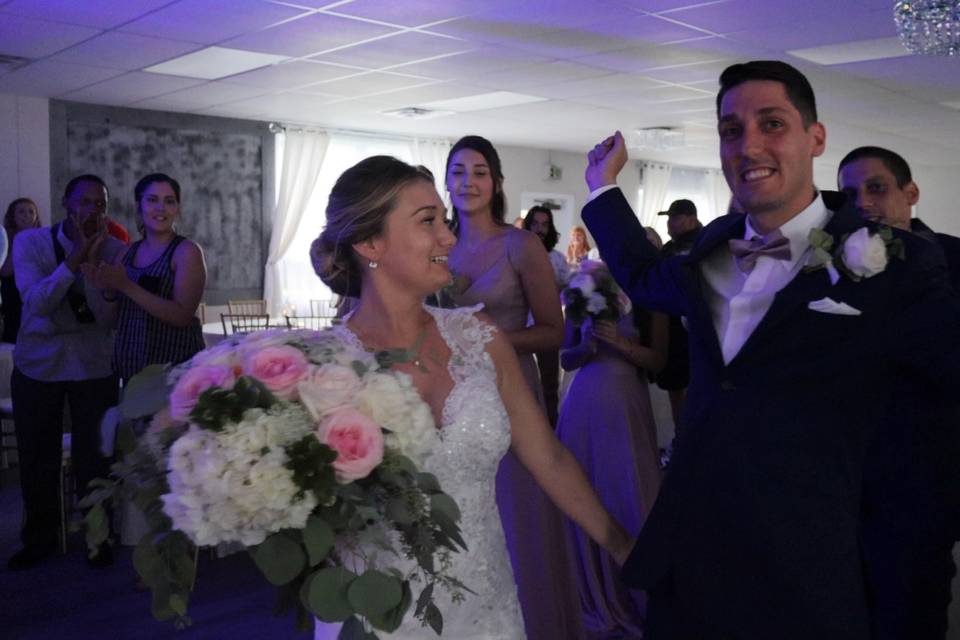 Bride and groom entrance