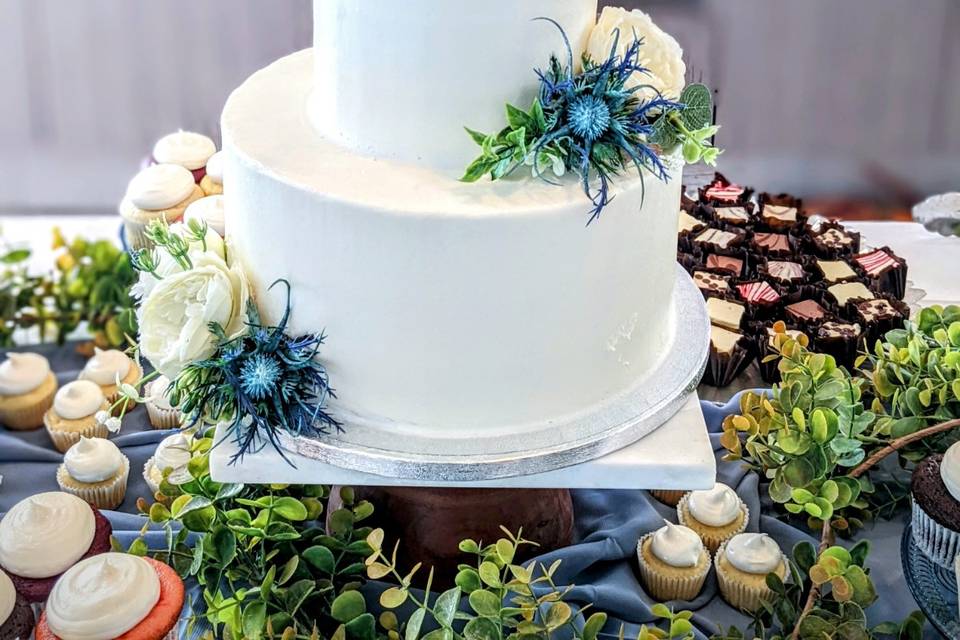 Buttercream wedding cake