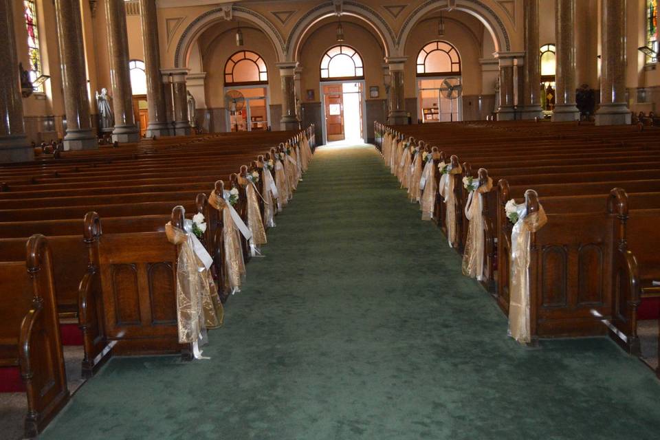 Wedding Pew Bows