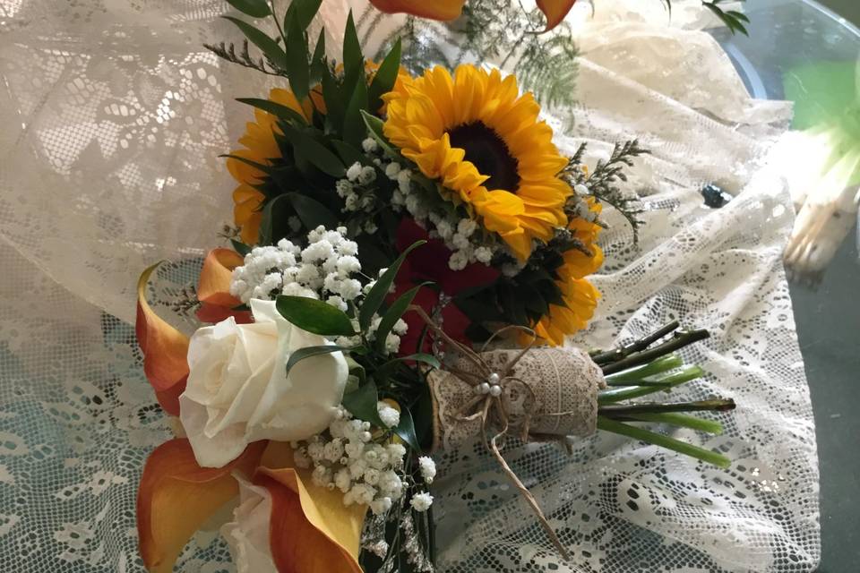 Sunflower Wedding Bouquet