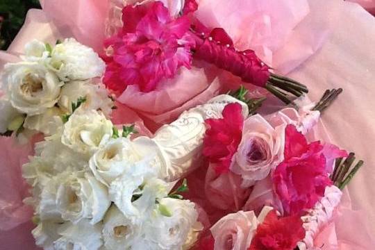 Pinks and Bridal Bouquets