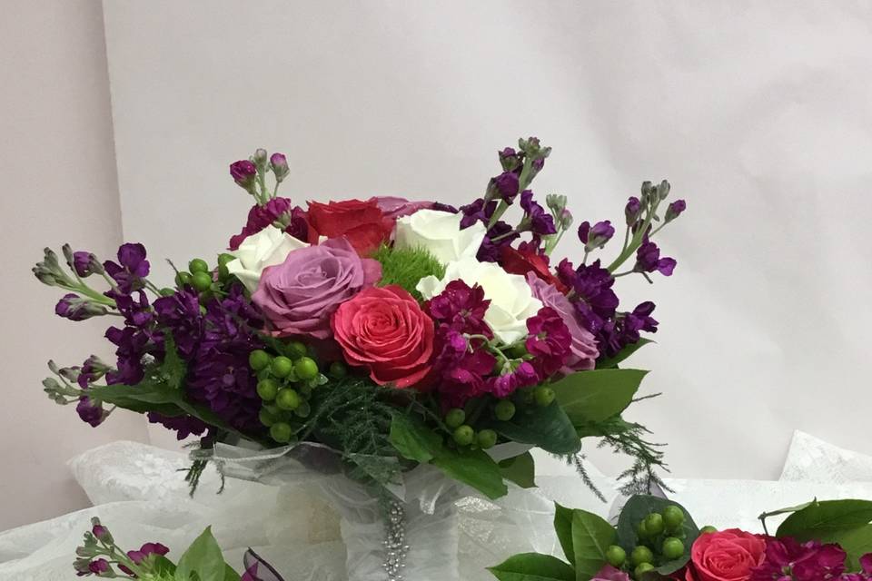 Vivid Pink/Purple Bouquets