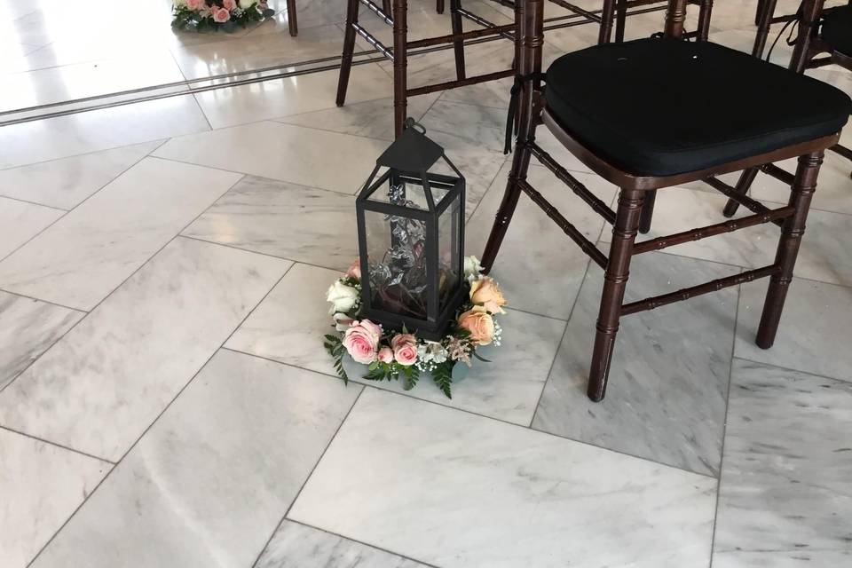 Lanterns with Floral Rings