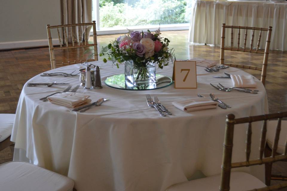 Pink Floral table Centerpiece