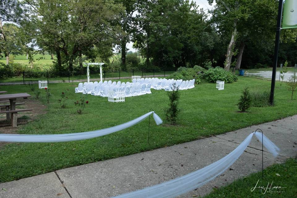 Riverside ceremony area