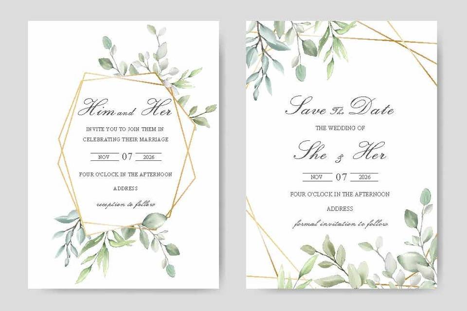 Invitation to fit any style or