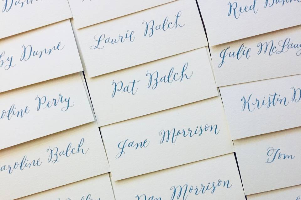 Reception place cards